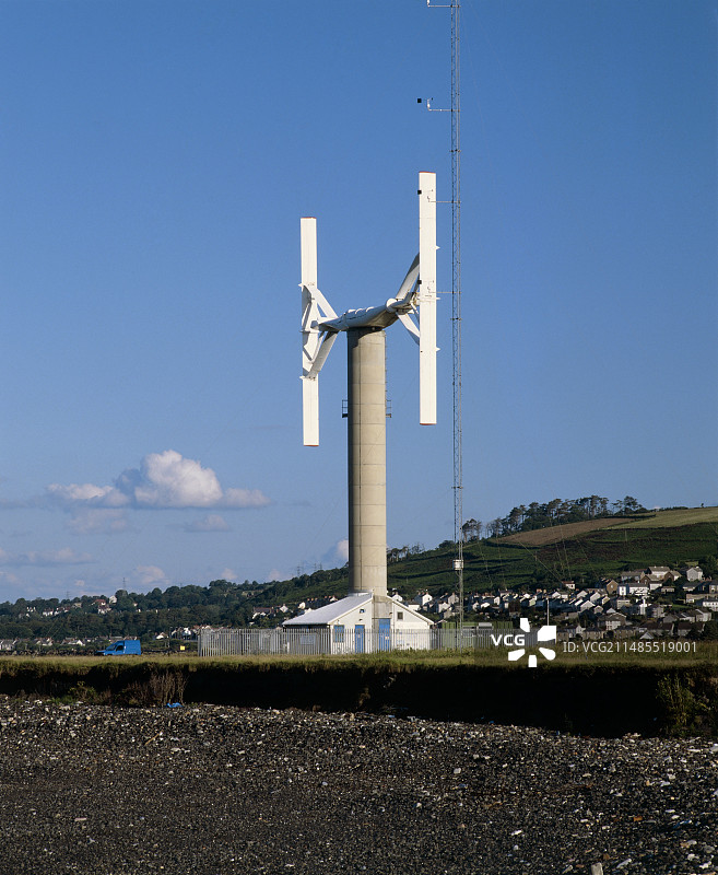 实验垂直轴风力发电机图片素材