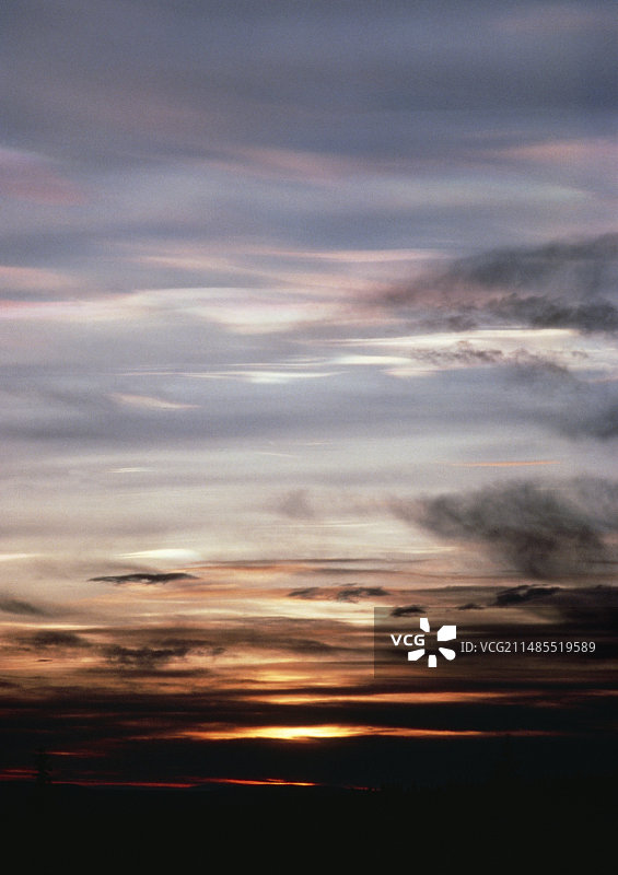 极地平流层云：北极臭氧研究图片素材