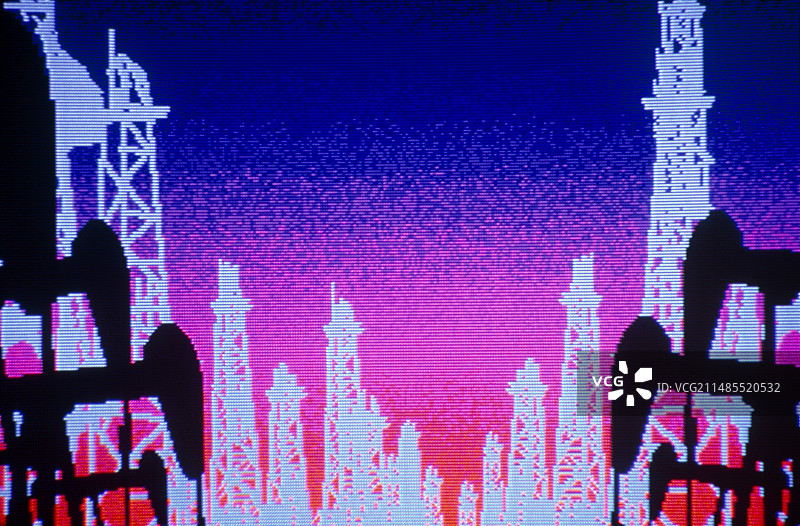 油田的计算机图形图像图片素材