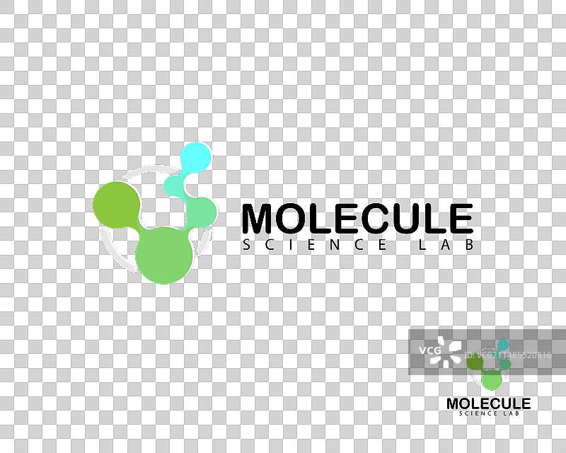 创意科学实验室生物分子标志图片素材