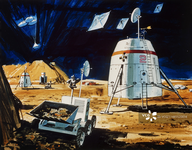 20世纪90年代的火星探测计划图片素材