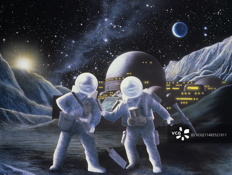 月球勘测队图片素材