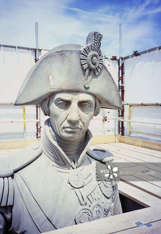 纳尔逊纪念柱修复工程图片素材