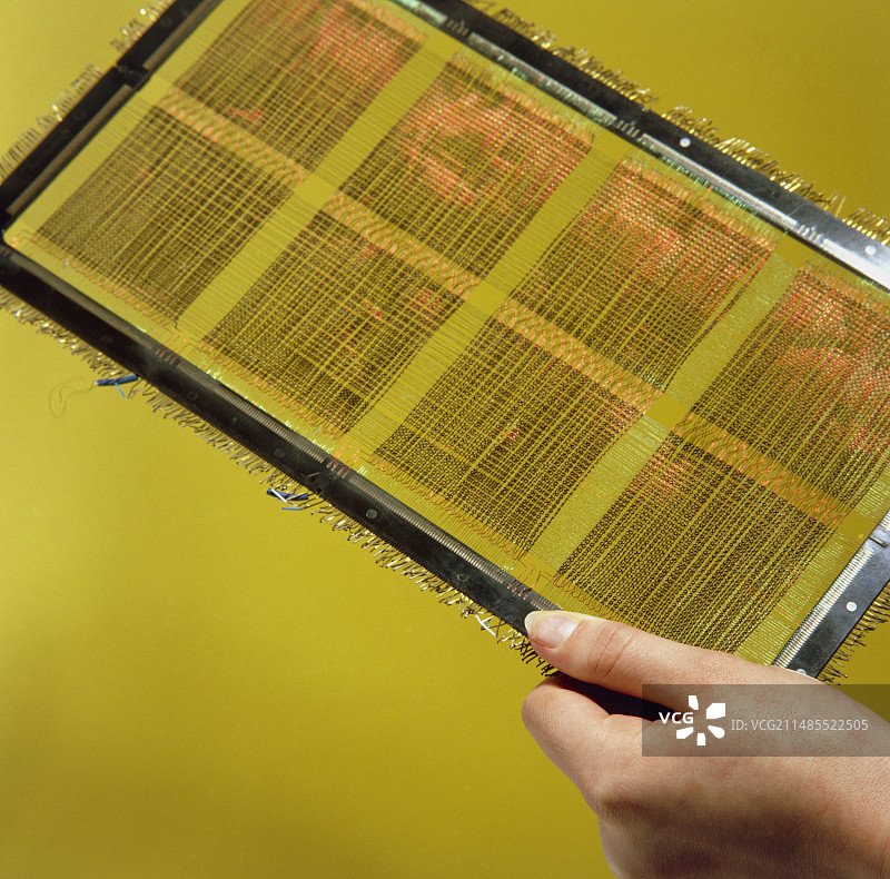 IBM计算机的核心平面内存存储图片素材