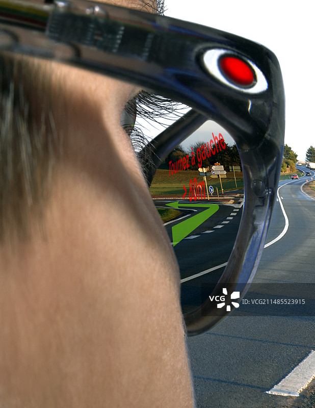 未来寻向眼镜图片素材