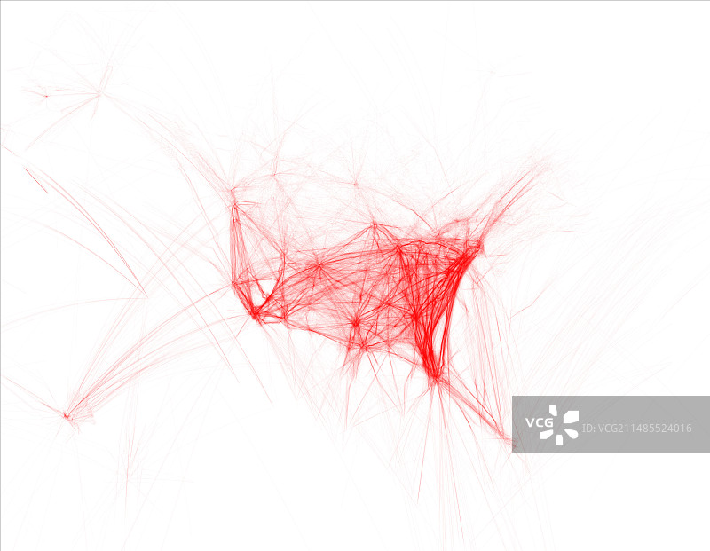 空中交通可视化图片素材