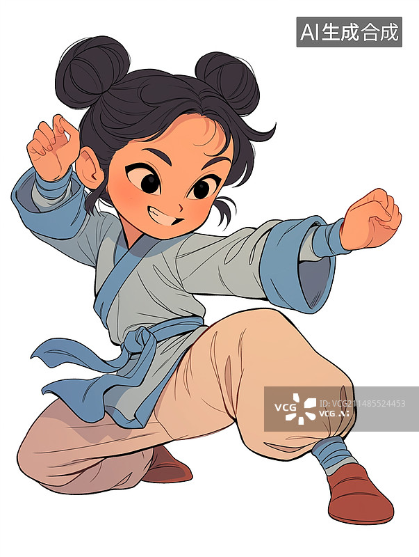 【AI数字艺术】线描小学生图片素材