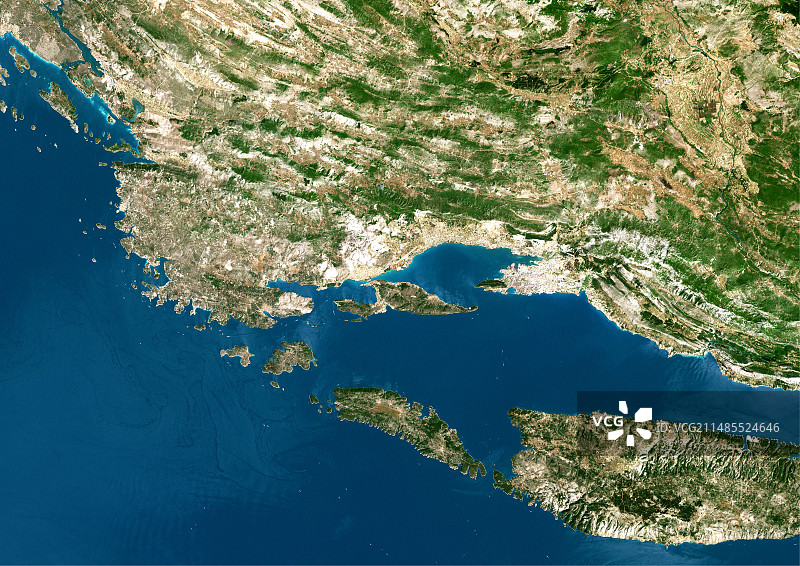 斯普利特卫星图像图片素材