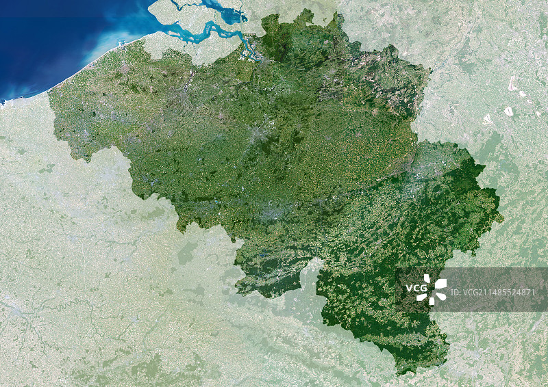 比利时卫星图像图片素材