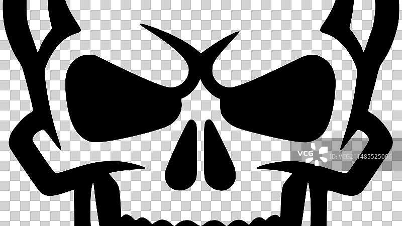 骷髅-高品质的标志-理想的t恤图片素材