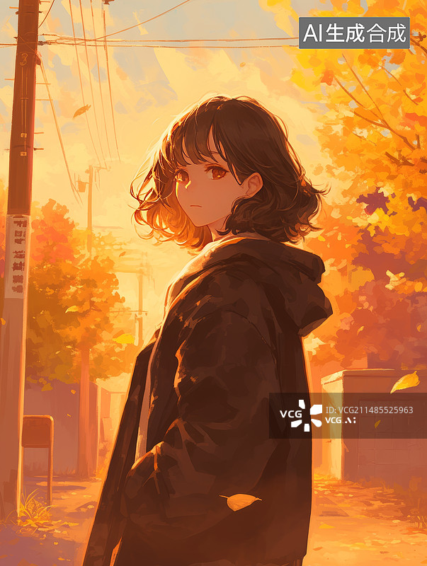 【AI数字艺术】时尚女孩图片素材