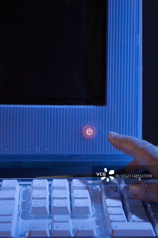 电脑电源开关图片素材
