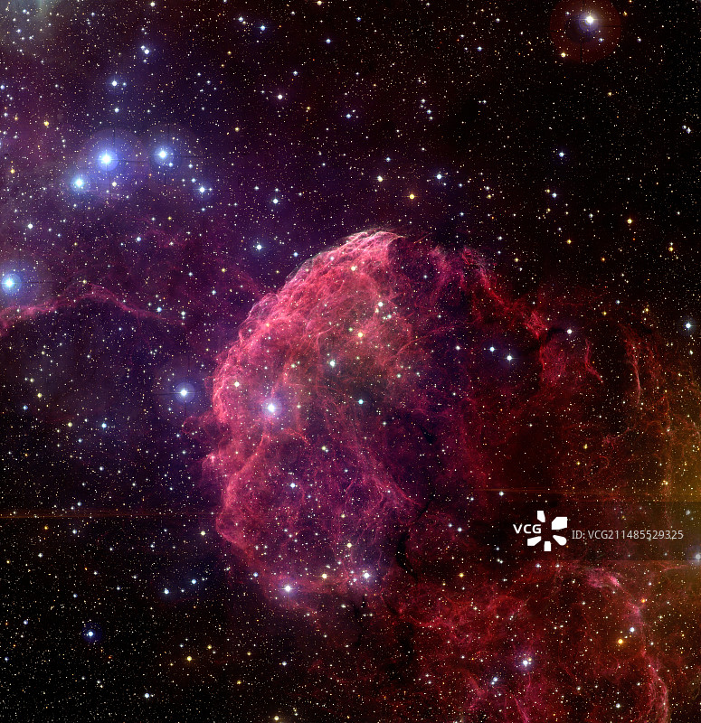 超新星遗迹IC 443图片素材