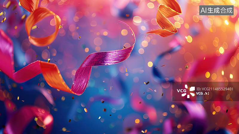 【AI数字艺术】粉红色花朵上水滴的特写镜头图片素材