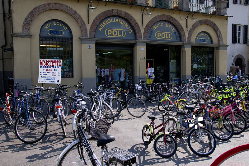 自行车租赁中心图片素材