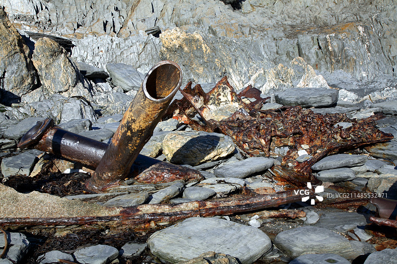 沉船遗骸图片素材