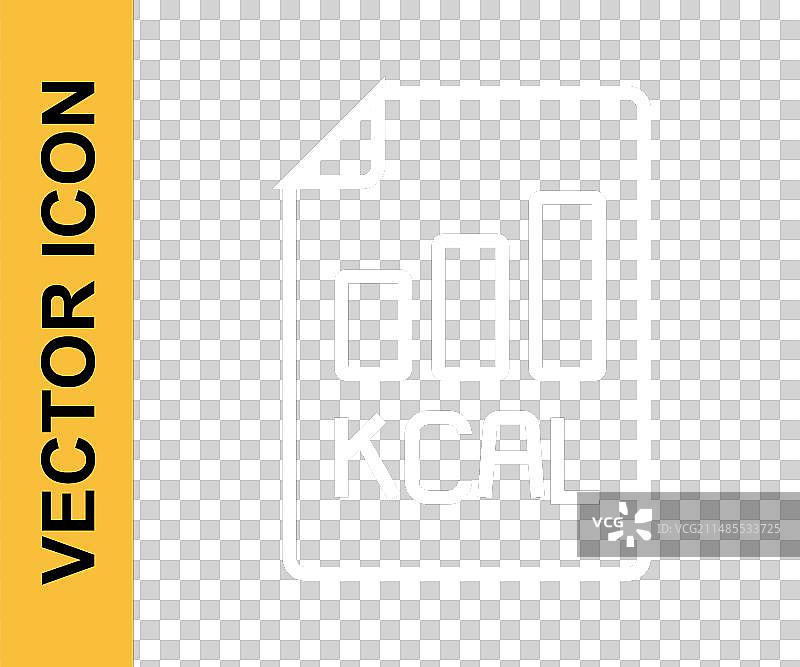 白色线条饮食计划图标隔离图片素材