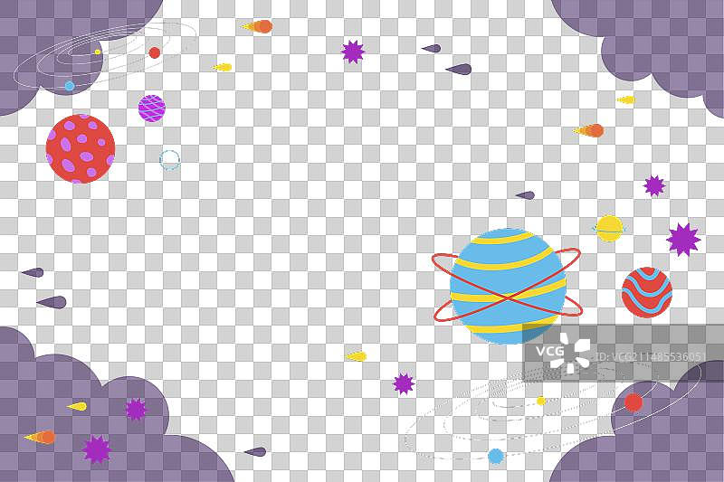 白色背景上的星系设计图片素材