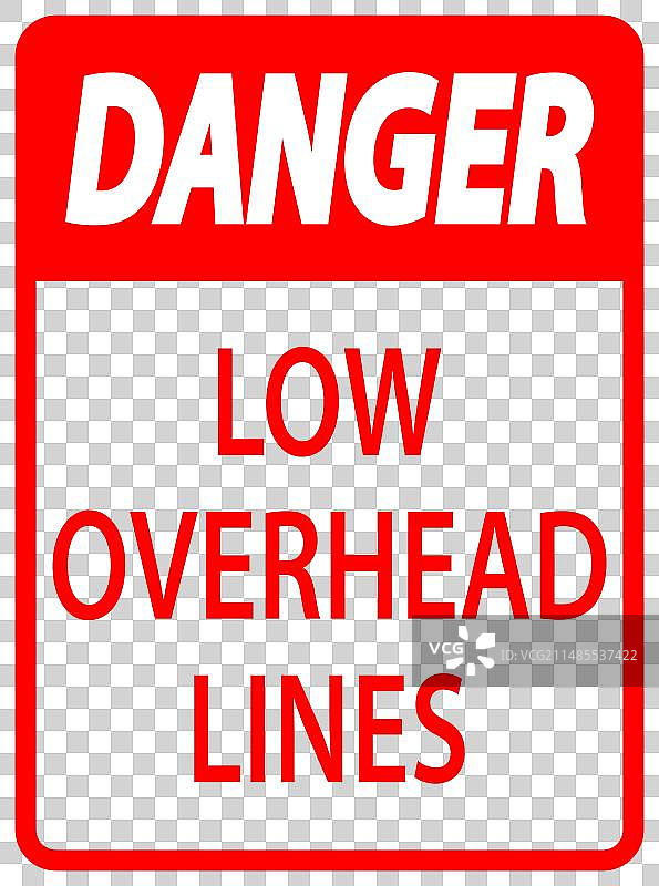 低空线路危险警示牌图片素材