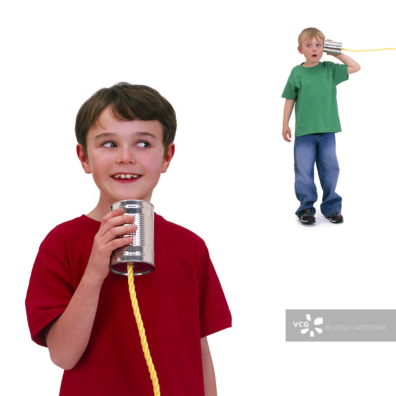 罐头盒电话图片素材