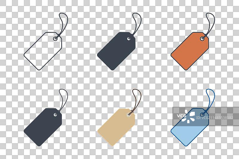 不同风格的价格标签图标合集图片素材