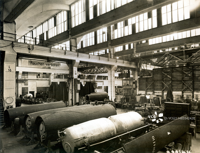 1943年的德国火箭工厂图片素材