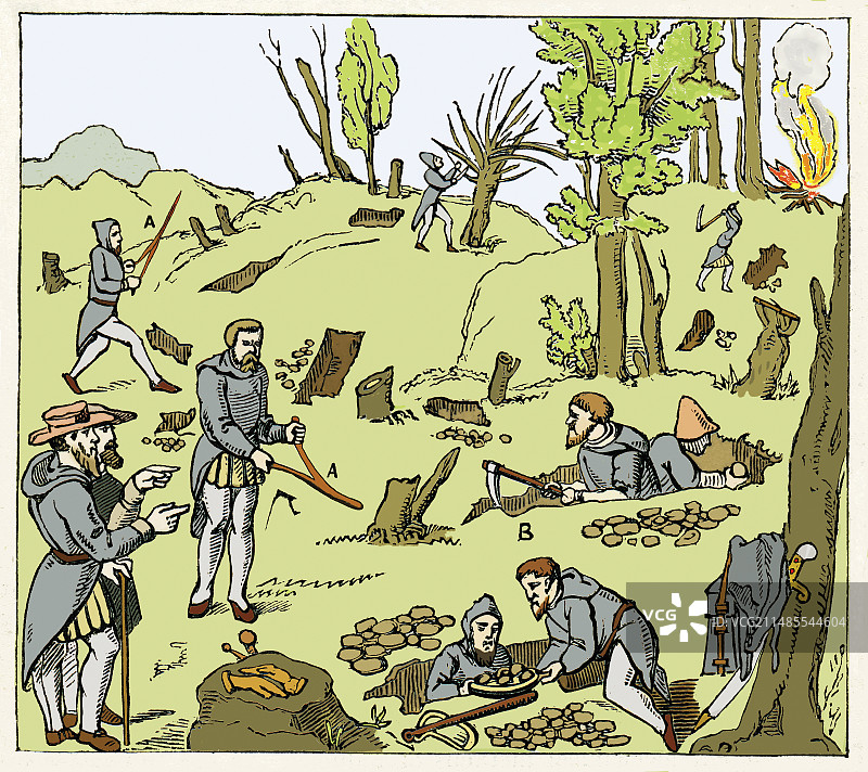 矿物勘探者图片素材