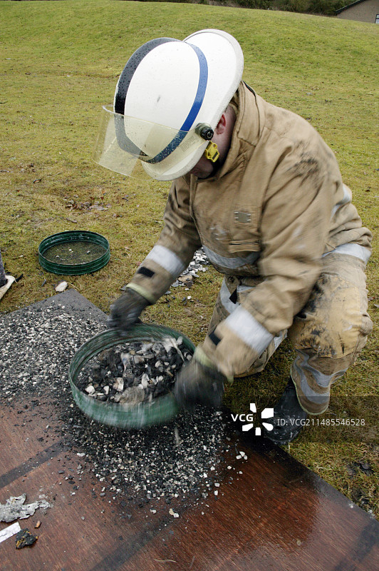 火灾现场证据图片素材
