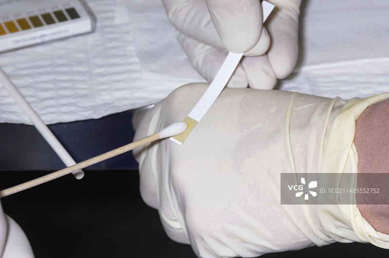 阴道pH值测试图片素材