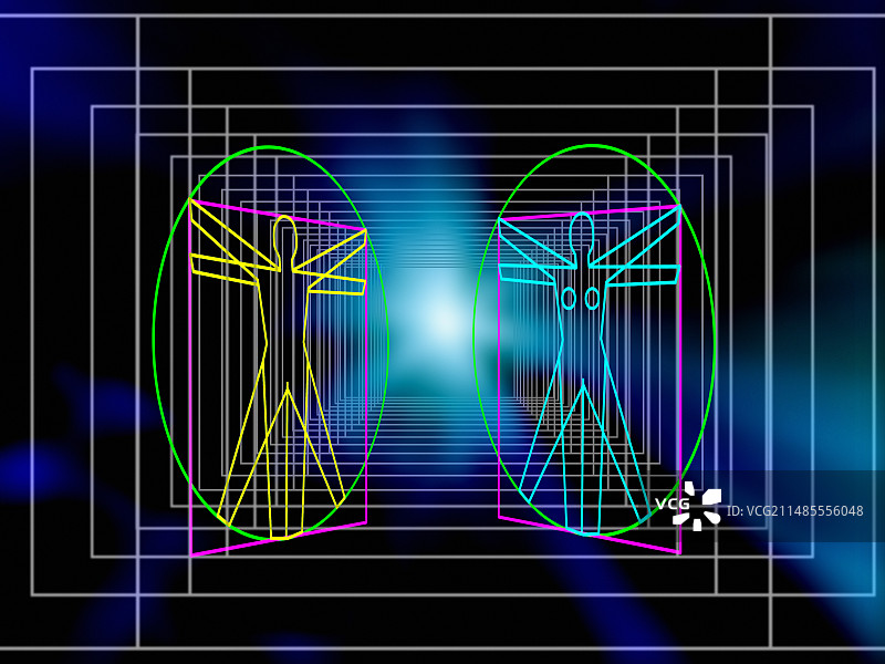 抽象的莱昂纳多人物图片素材