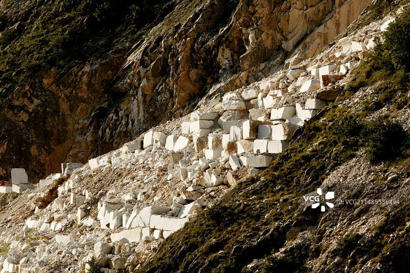 大理石采石场废料图片素材