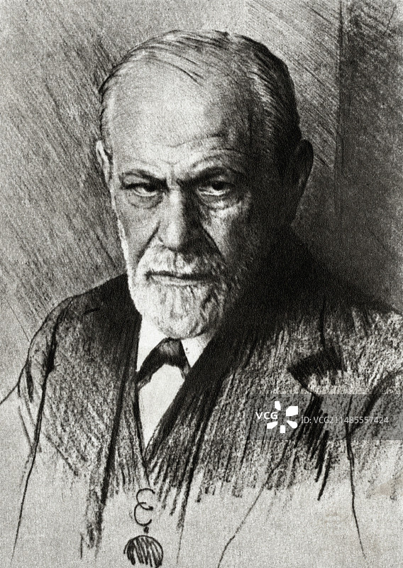 西格蒙德·弗洛伊德,奥地利心理学家图片素材