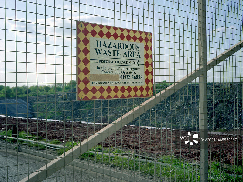 危险废物区域标志图片素材