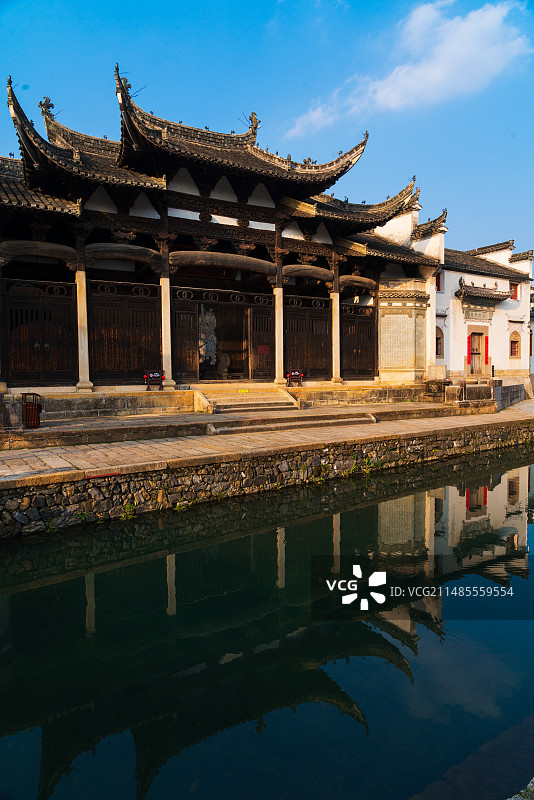 安徽绩溪龙川胡氏宗祠图片素材