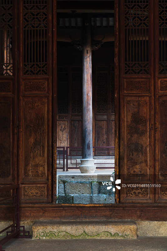 安徽绩溪龙川胡氏宗祠图片素材