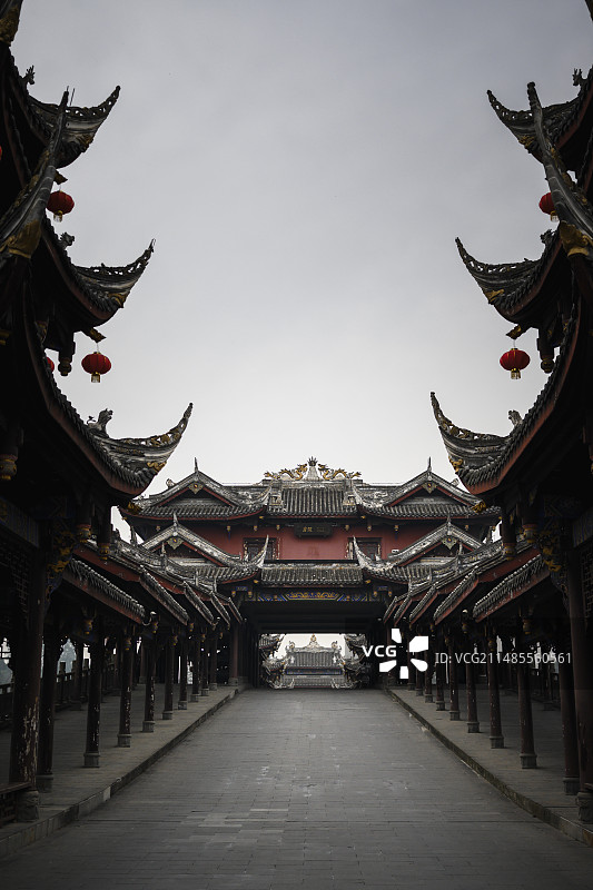 黄龙溪廊桥图片素材