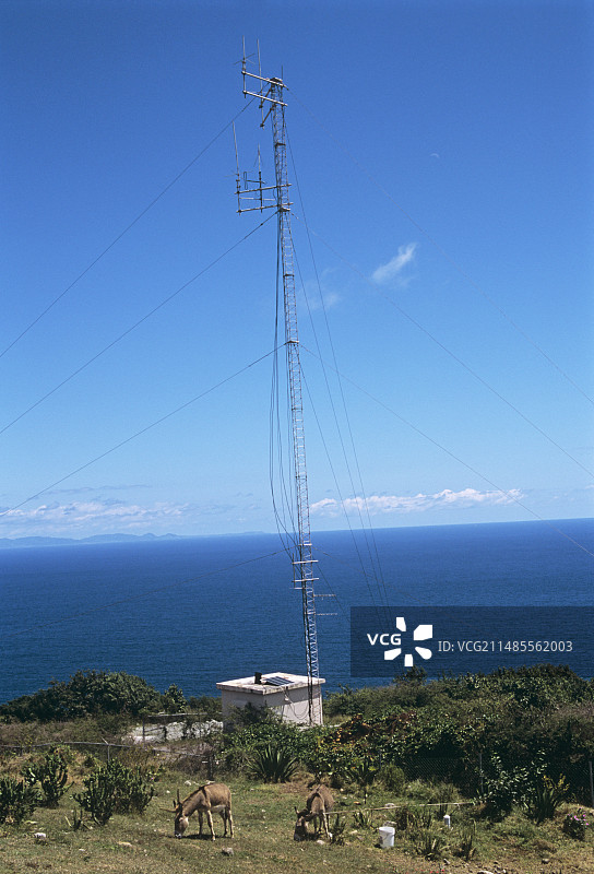 地震学无线电桅杆图片素材