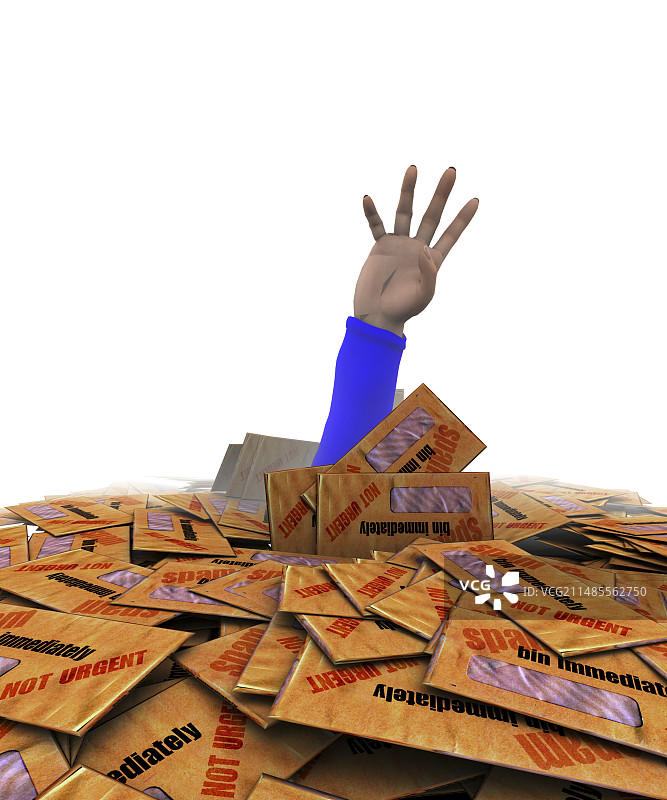 垃圾邮件，电脑艺术作品图片素材