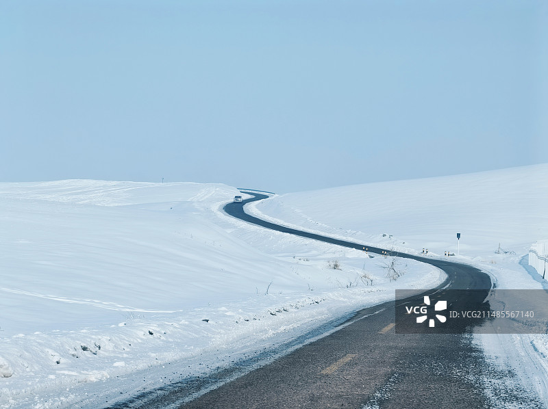 冬日的石人沟图片素材