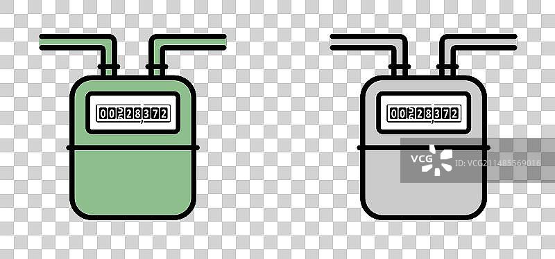燃气或电表计数器图片素材