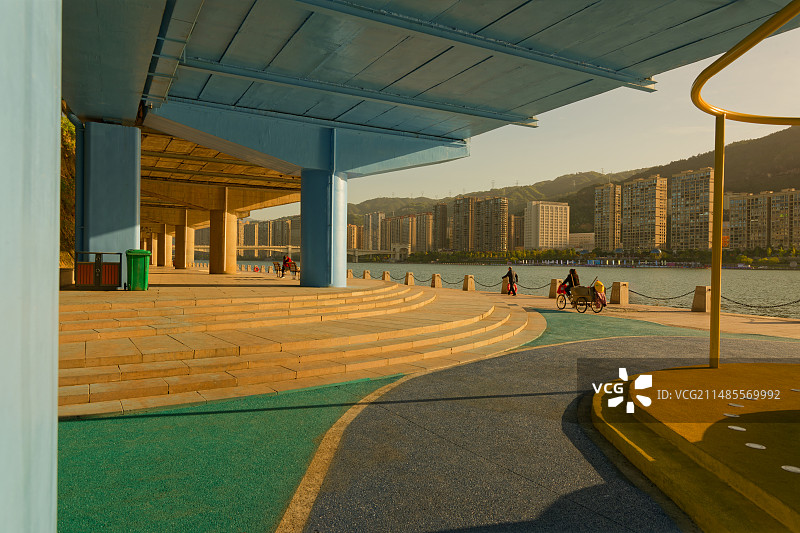 青田县立交桥下图片素材