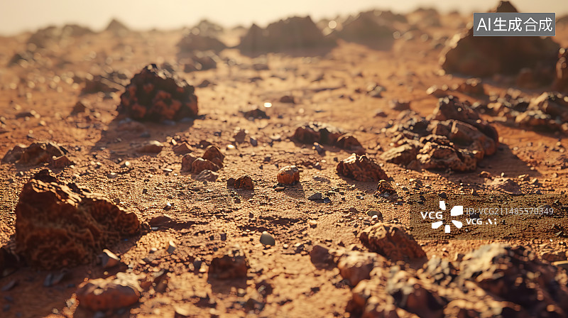 【AI数字艺术】海滩沙滩上的贝壳特写镜头图片素材