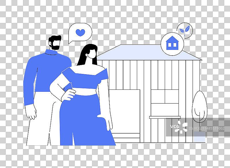 微型住宅抽象概念图片素材