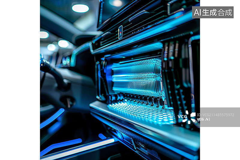 【AI数字艺术】智能空气过滤器空调出风口素材图片图片素材