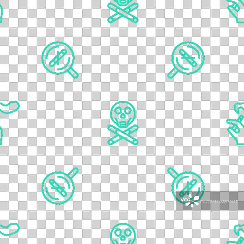 禁止吸烟标志和手部线条图片素材