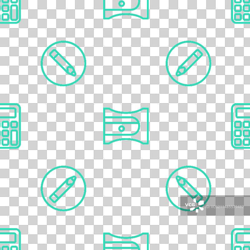 卷笔刀和计算器套装图片素材