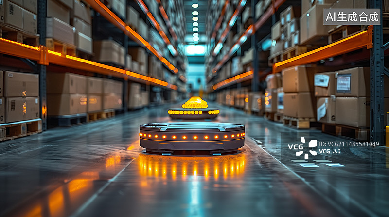 【AI数字艺术】智能仓储 智能物流 智慧仓储 智慧云仓 智能仓库 新质生产力图片素材