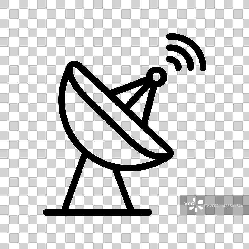 卫星天线图标图片素材
