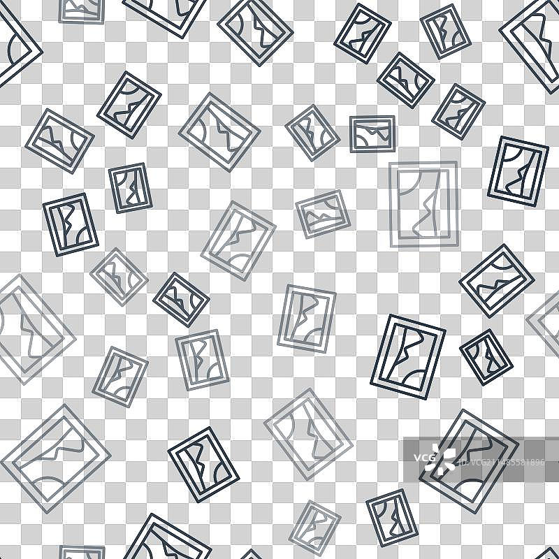 黑色线条风景图片图标图片素材