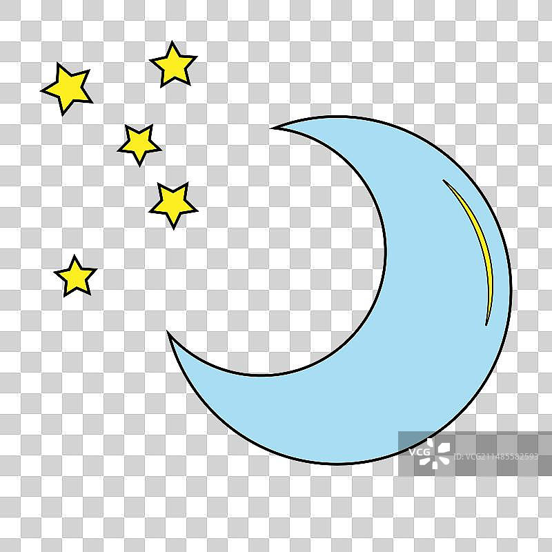 万圣节月亮图标概念图片素材